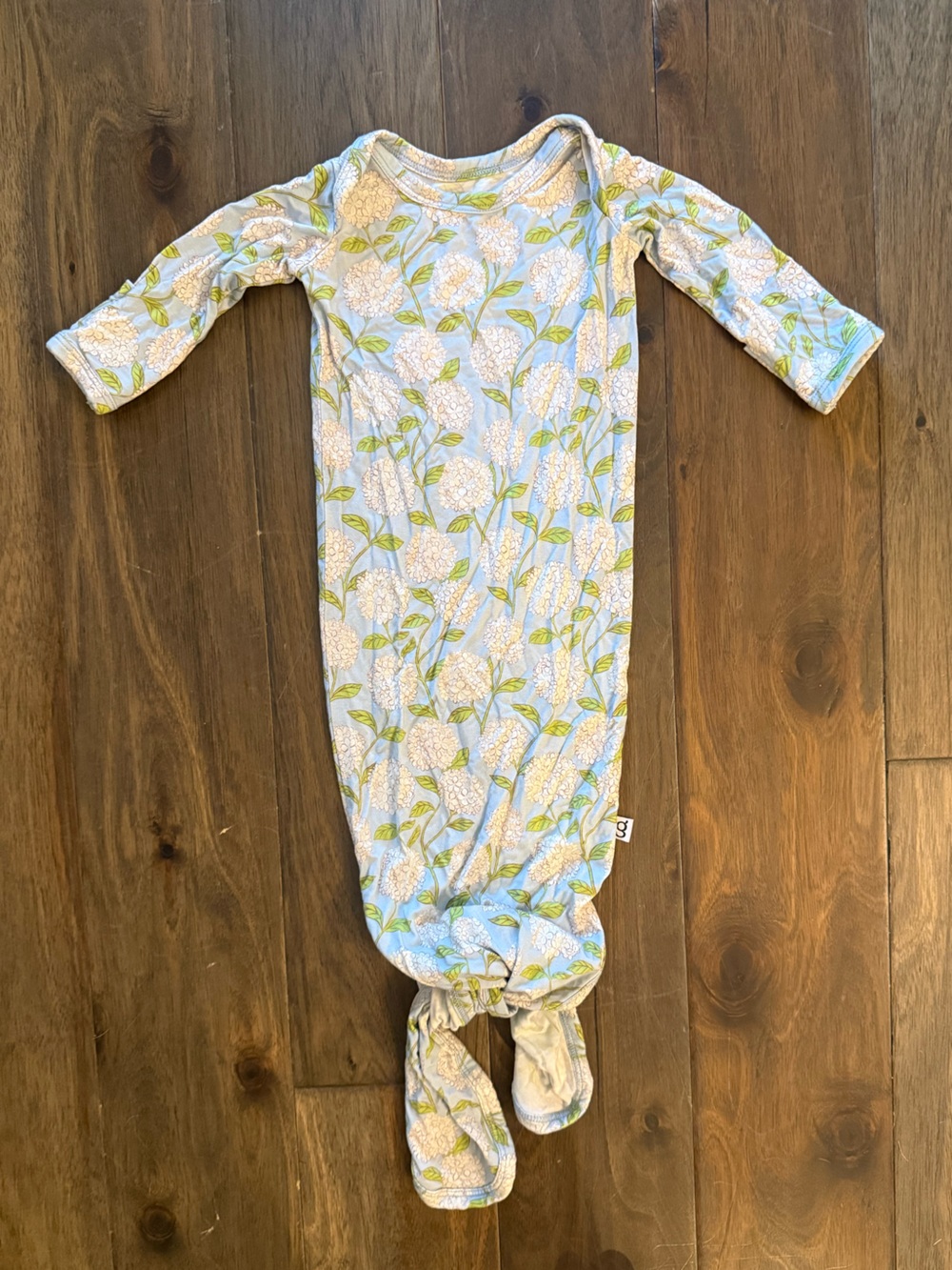 Goosies Bamboo Hydrangea Blue Baby Sleep Sack